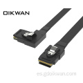 Mini SAS SFF-8087 a SFF-8087 Cable de curvatura derecha